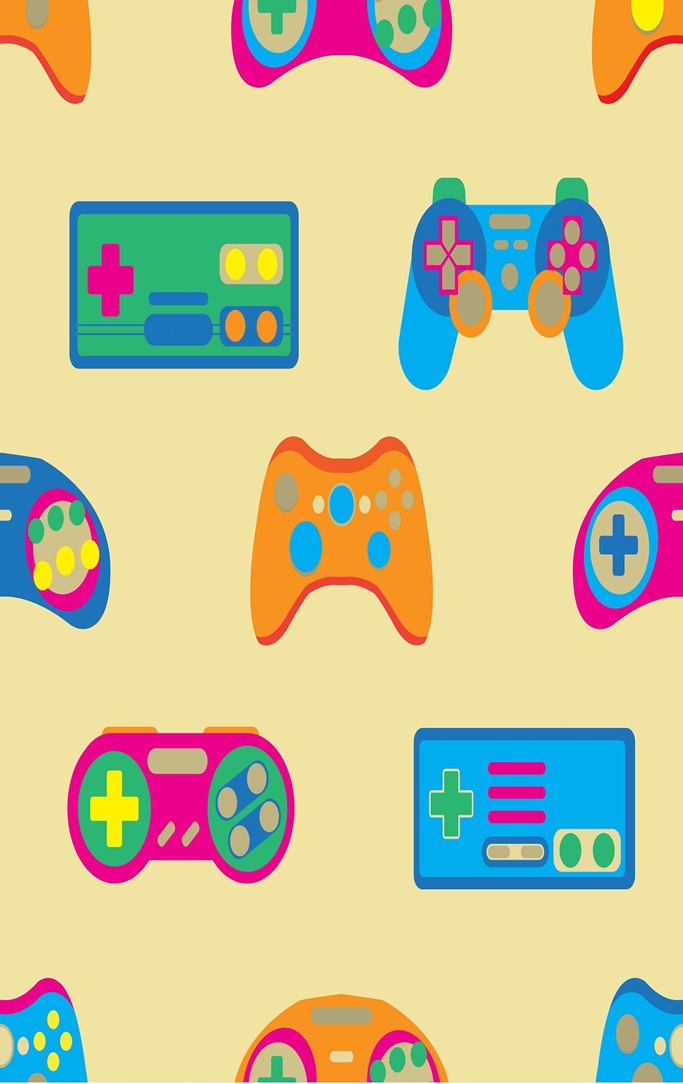 Retro style gaming controllers