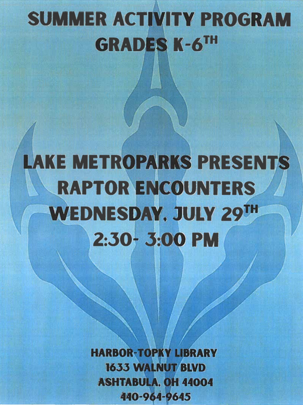 Raptor Encounters Poster