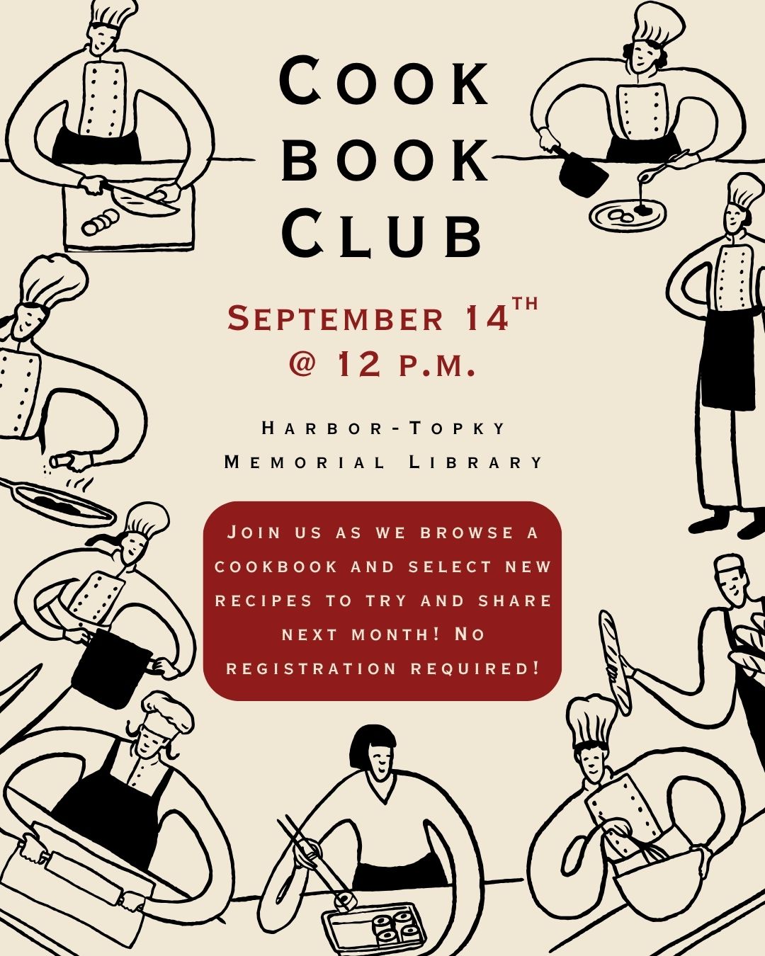 Cookbook Club Flyer